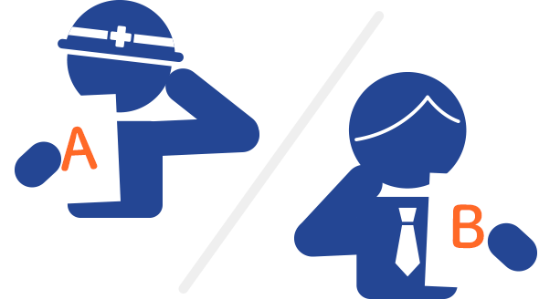 現場と本社で見ている資料が食い違う